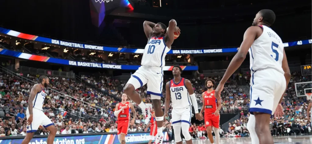 FIBA世界盃美國隊得分箭頭：Anthony Edwards